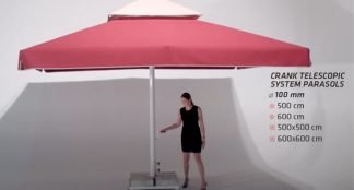 extra large parasol size comparison