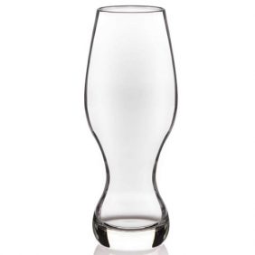 an empty 160z IPA glass