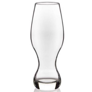 an empty 160z IPA glass