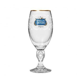 Limited Edition Beer Glass Example With Gold Rim