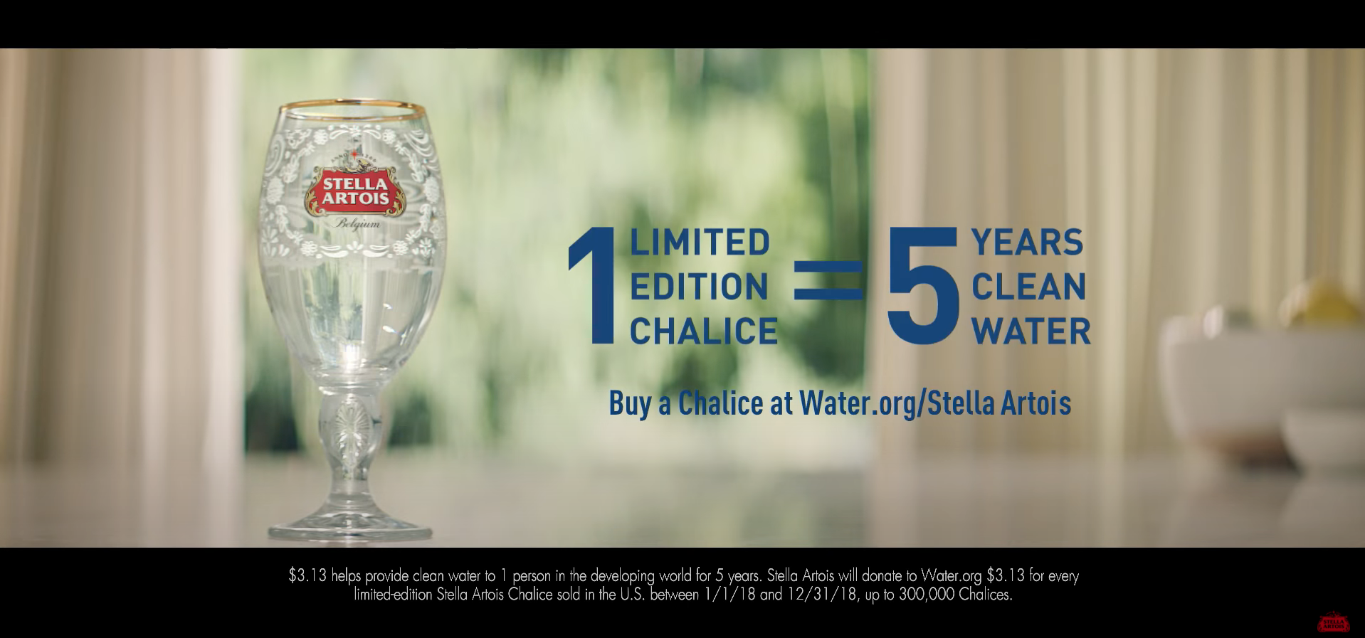 Stella Artois Limited Edition Glass Charity Visual
