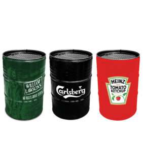 Printed Promotional Barrel Grills