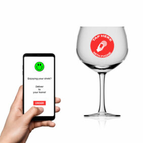 Smart Bespoke Gin Glasses with NFC Technology