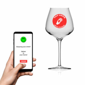 Promotional Smart Wine Glasses with Bespoke Artwork