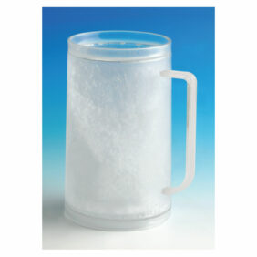 Frosted icy beer tankard