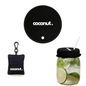 Custom Logo Anti Spike Drink Covers In Keyring Pouch copy