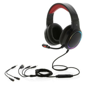 Custom Logo Gaming Headset with RGB Lighting