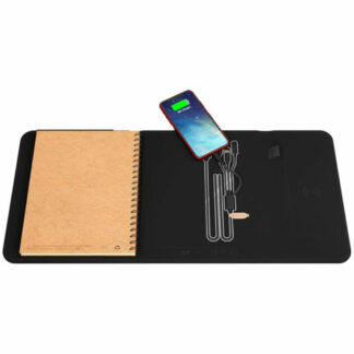 Notebook + Wireless Charger + Powerbank