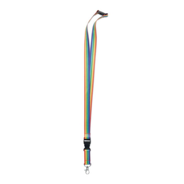 Rainbow RPET Lanyard