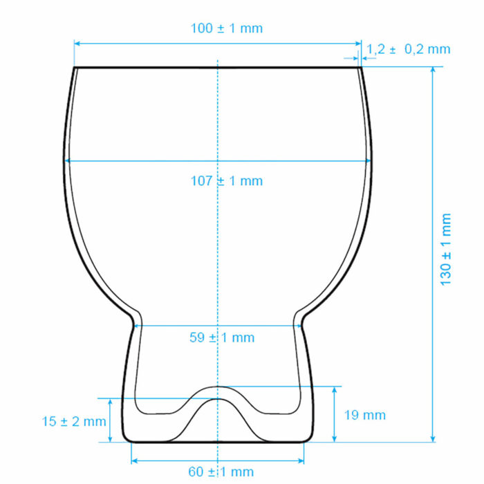 Limited Edition Cocktail Glass Specs Image