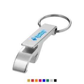 Custom printed bottle and can opener keychain