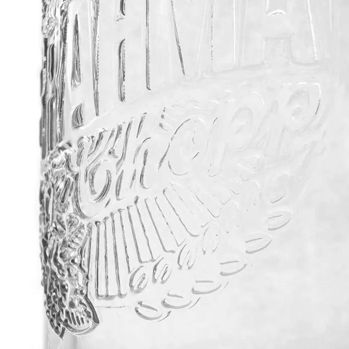 Embossed Print Effect On Pint Glass