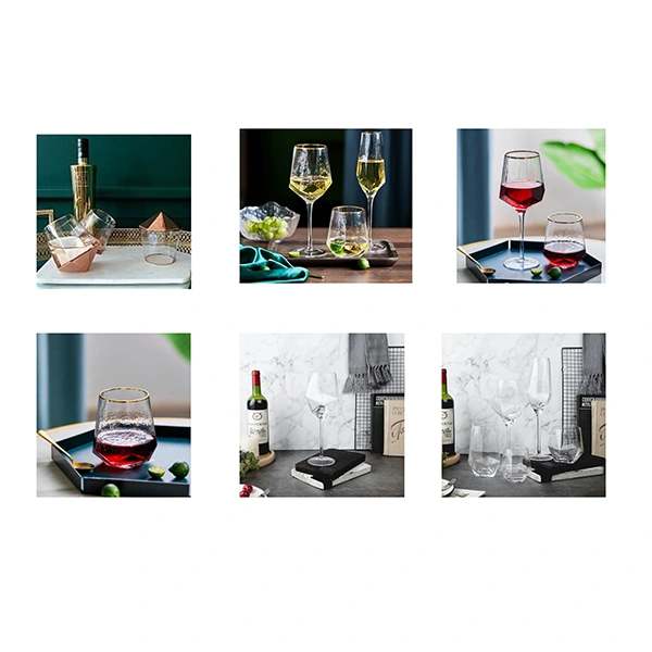 Custom branded hexagonal glass range