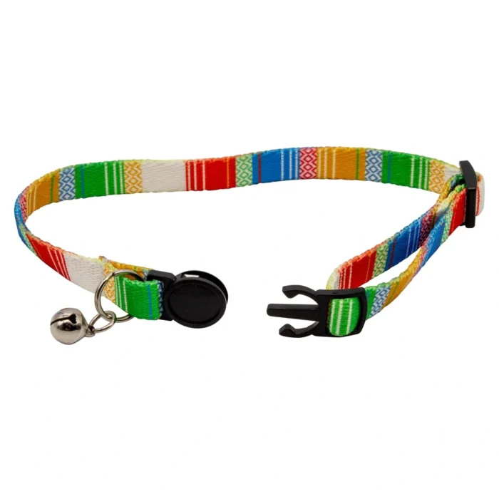 Cat collar printed in multiple colours
