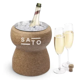 Custom Logo Cork Ice Bucket