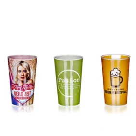 Custom half-pint festival cups