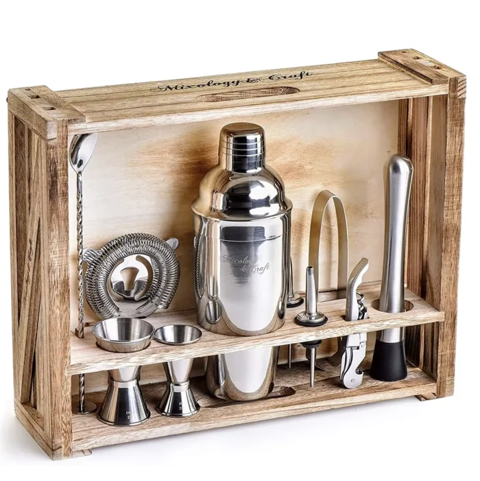 Custom Cocktail Kit in Wooden Box