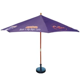 Custom Branded 3M Round Wooden Parasol
