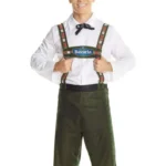 Promotional Oktoberfest braces with logo in the middle