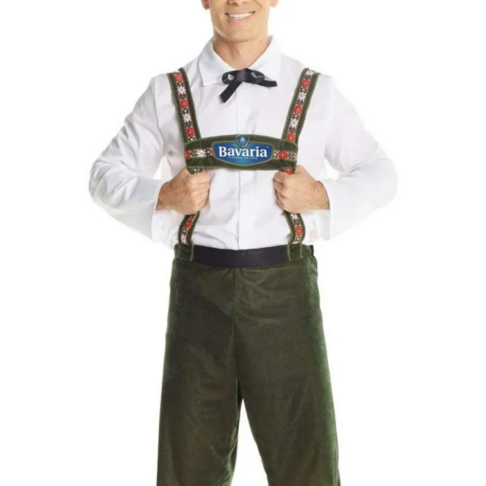 Promotional Oktoberfest braces with logo in the middle