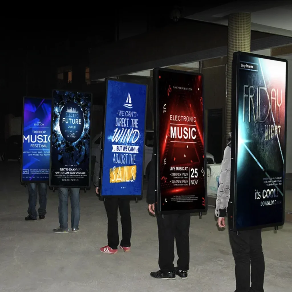 LED Illuminated Human Billboards