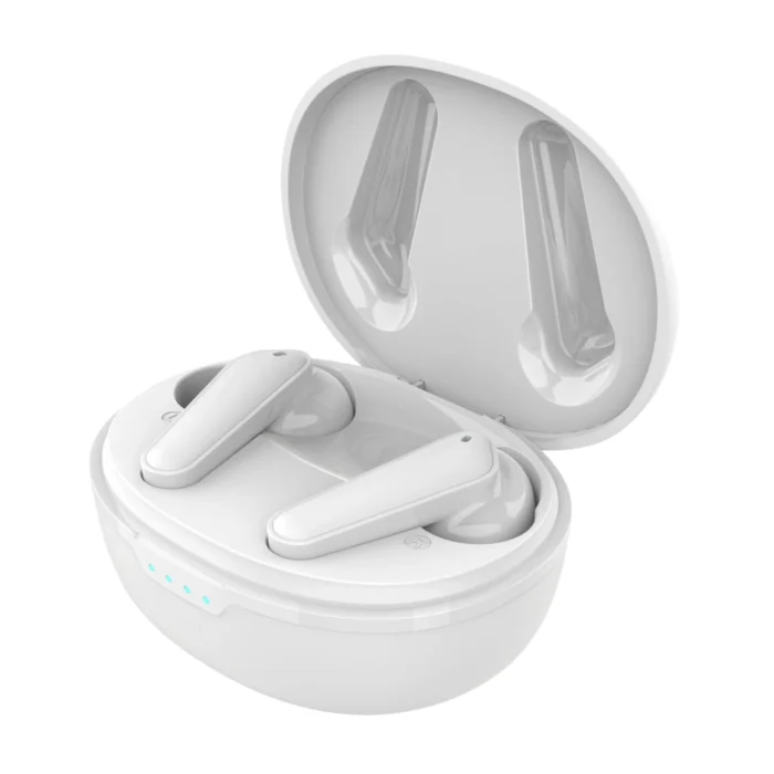 White Prixton TWS158 ENC and ANC Earbuds