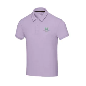 Akoya Recycled Terry Unisex Polo - Lilac