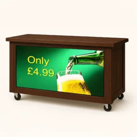 Mobile Bar with LCD Display