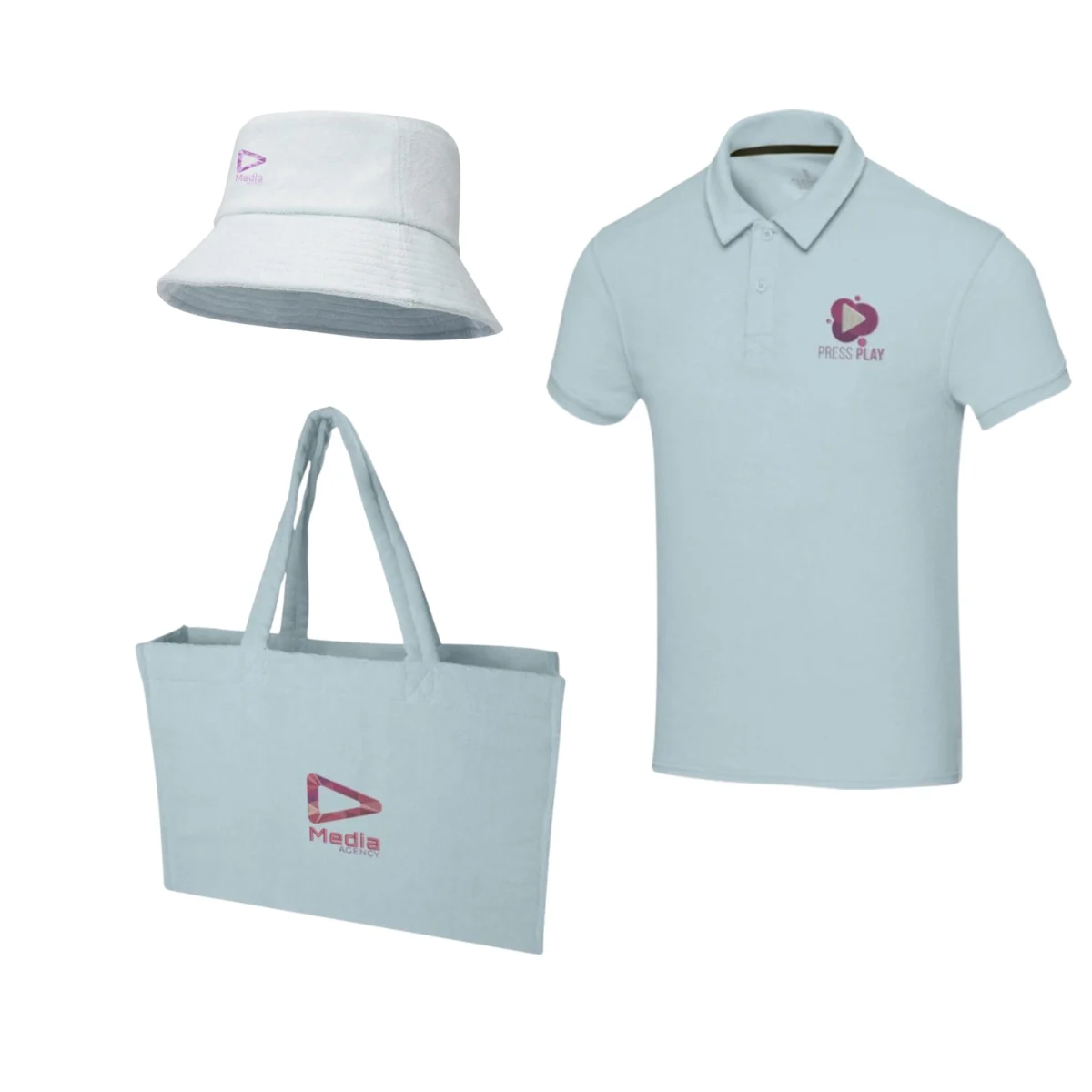 Recycled Terry Summer Set - Cloud Blue