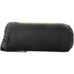 Huggy fleece plaid blanket with carry pouch 150x120 cm – Lime with logo