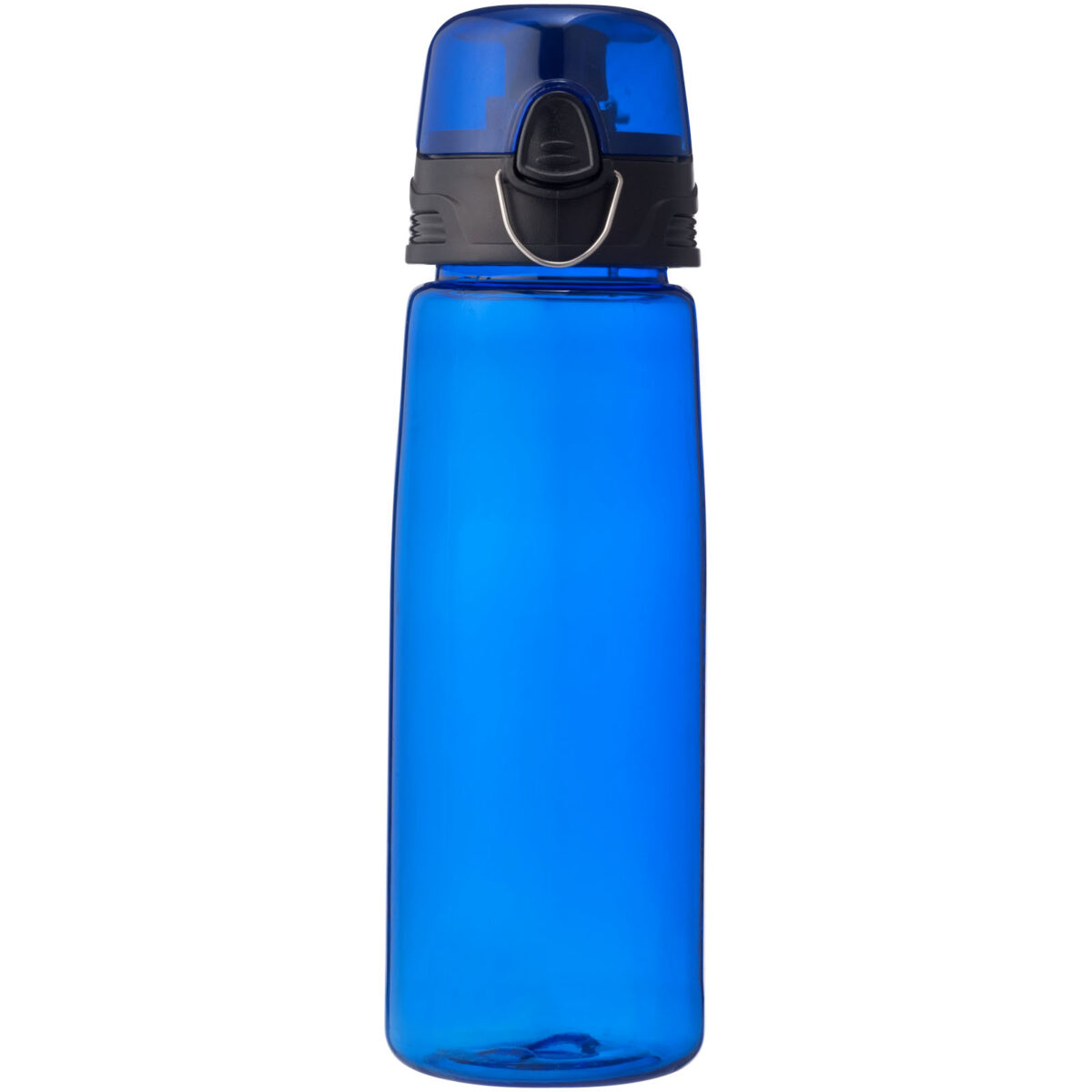 Capri 700 ml sport bottle – Transparent blue front view
