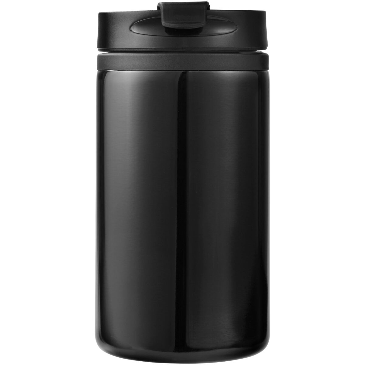 Mojave 250 ml insulated tumbler – Solid black front view