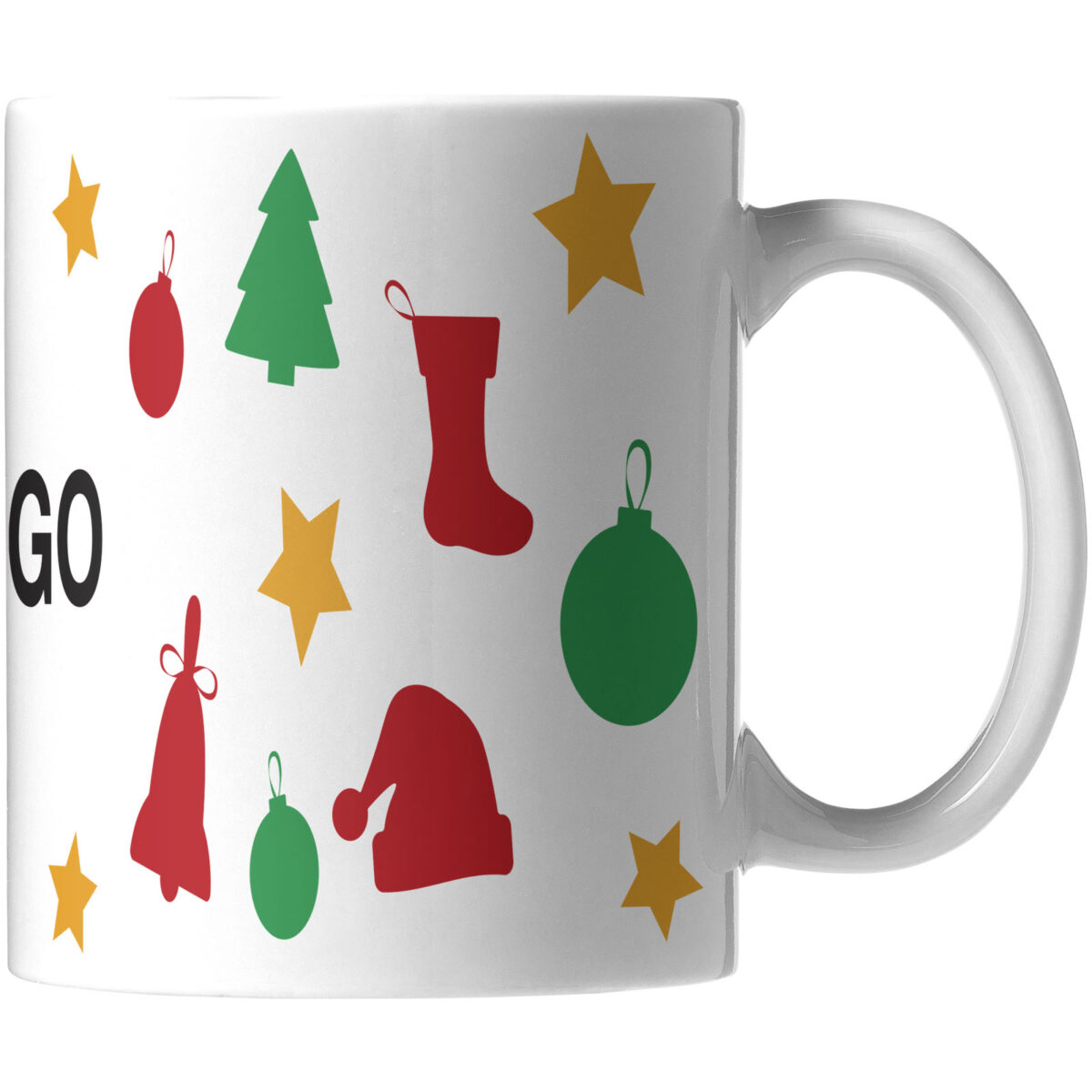 Pic 330 ml ceramic sublimation mug – White back view