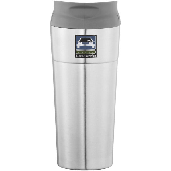 Zissou 500 ml insulated tumbler – Silver with logo
