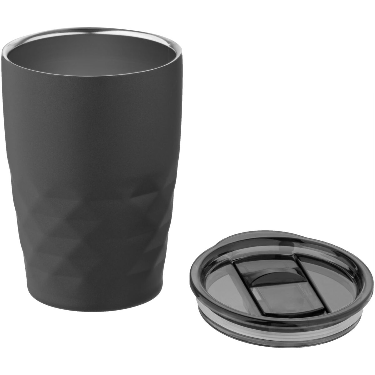 Geo 350 ml copper vacuum insulated tumbler – Solid black extra view