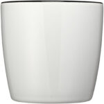 Aztec 340 ml ceramic mug – White front view