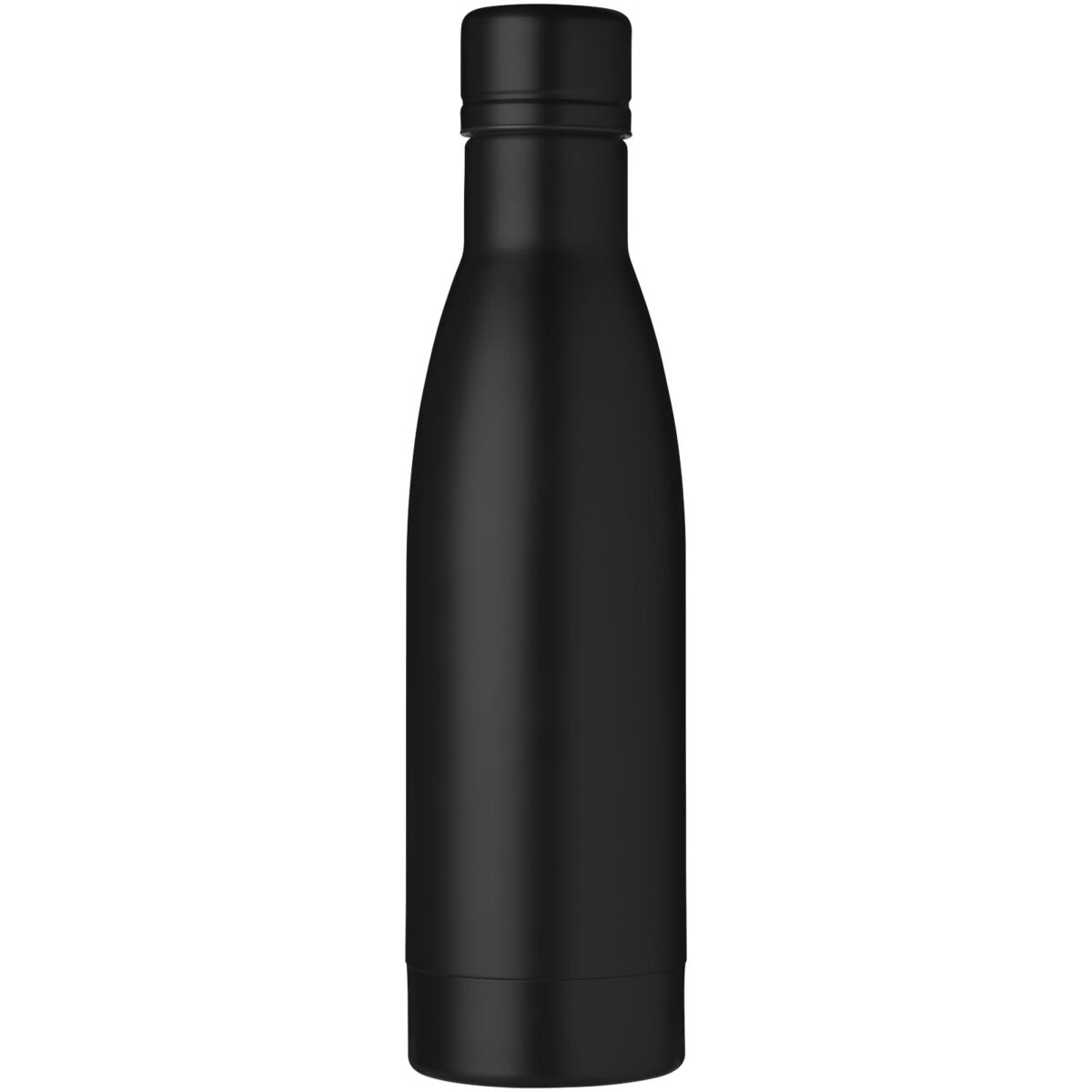 Vasa 500 ml copper vacuum insulated bottle – Solid black front view