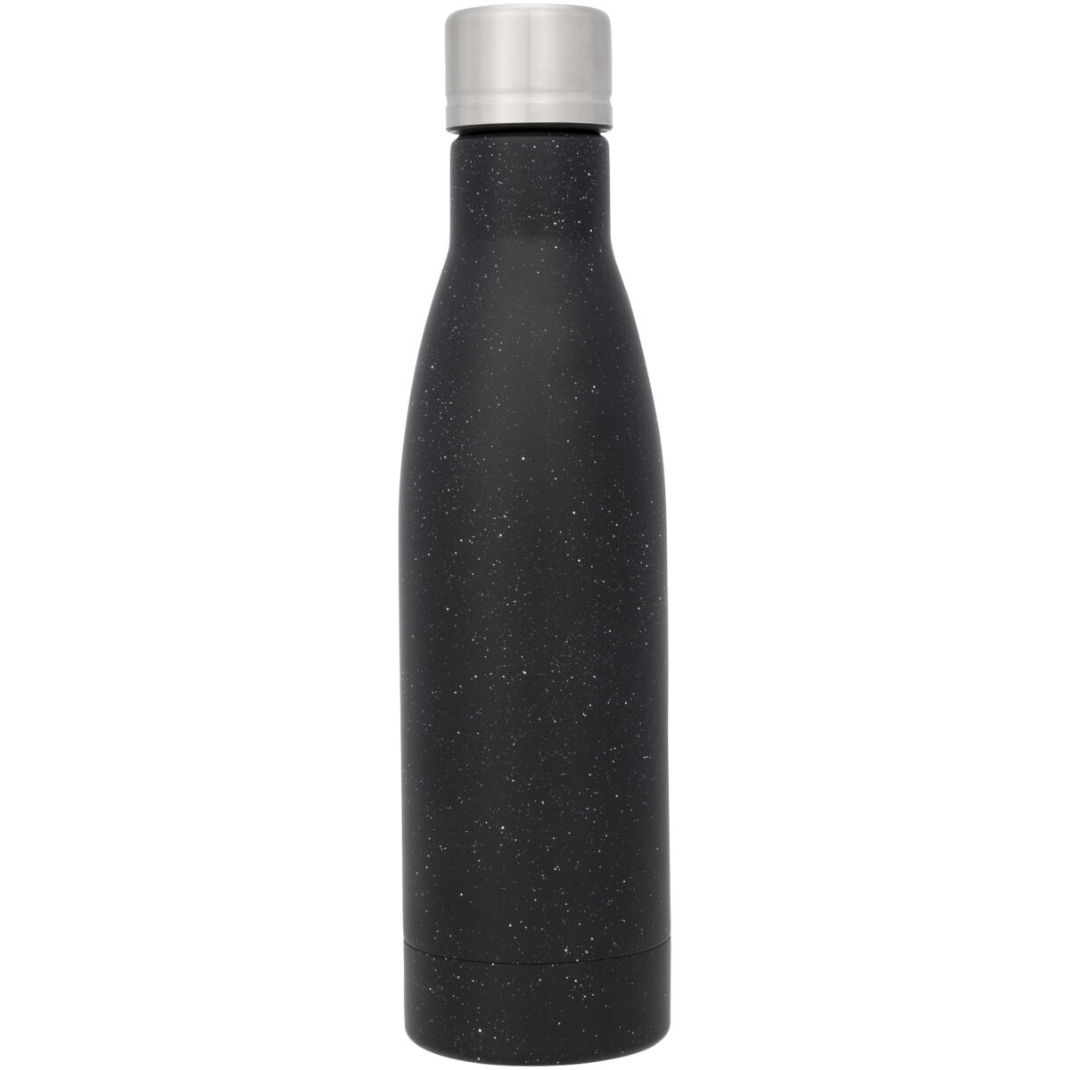 Vasa 500 ml speckled copper vacuum insulated bottle – Solid black front view