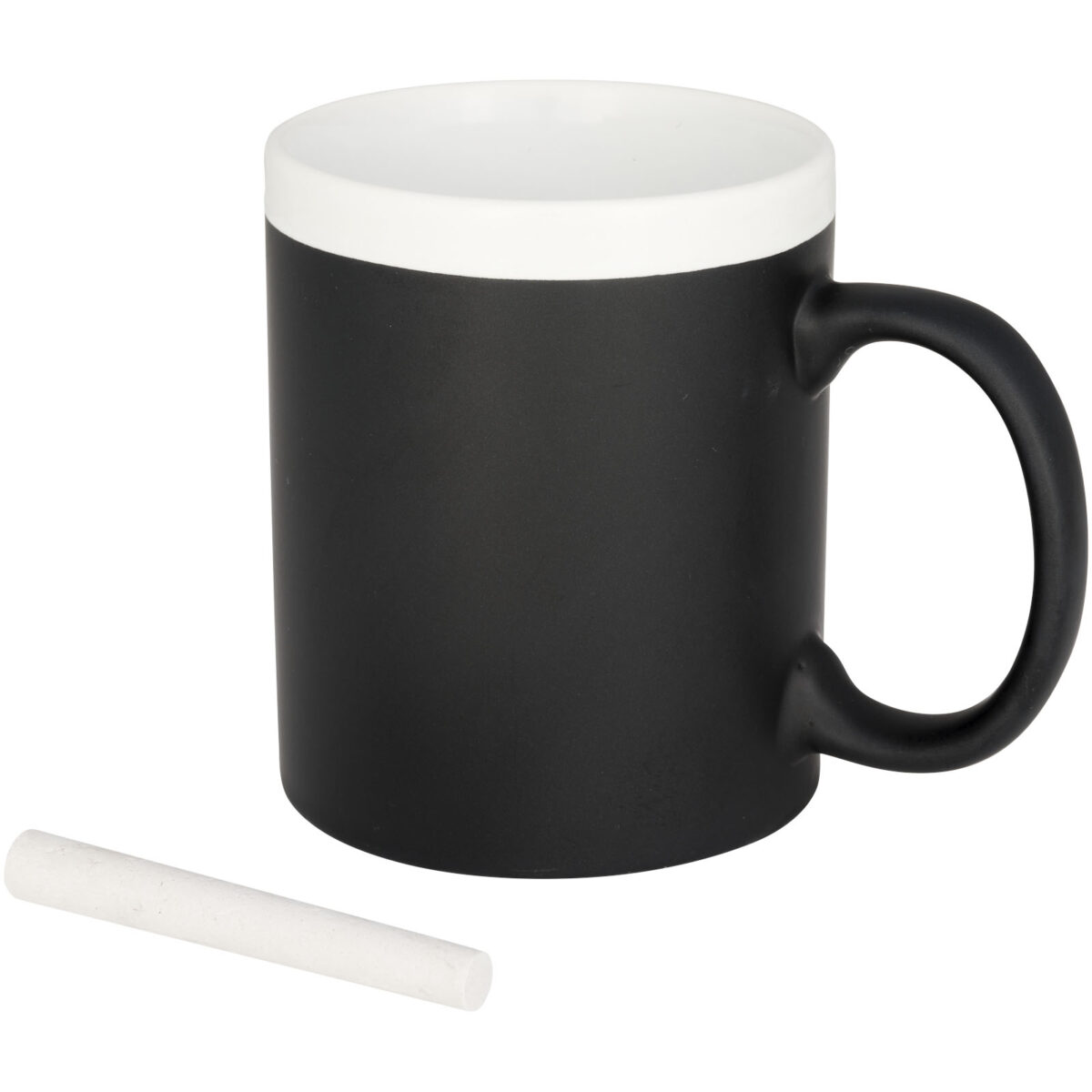 Chalk-write 330 ml ceramic mug – White extra view