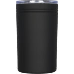 Pika 330 ml vacuum insulated tumbler and insulator – Solid black front view