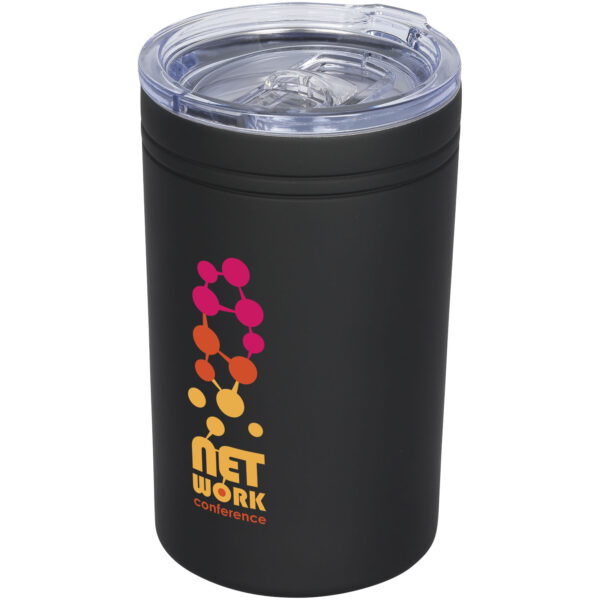 Pika 330 ml vacuum insulated tumbler and insulator – Solid black with logo