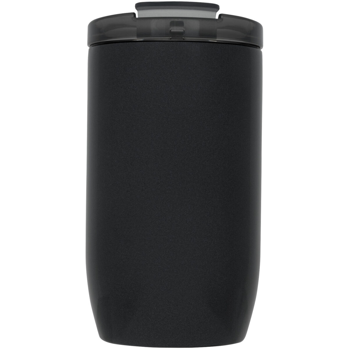 Lagom 380 ml copper vacuum insulated tumbler – Shiny black front view