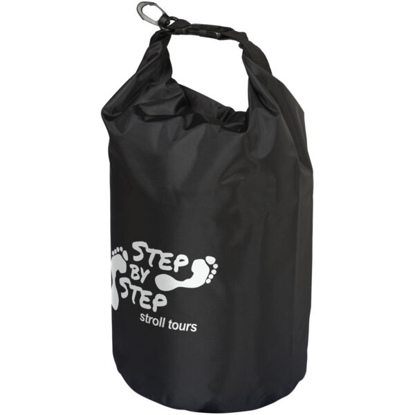 Camper 10 litre waterproof bag – Solid black with logo