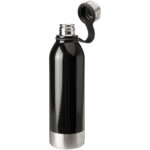 Perth 740 ml stainless steel sport bottle – Solid black extra view