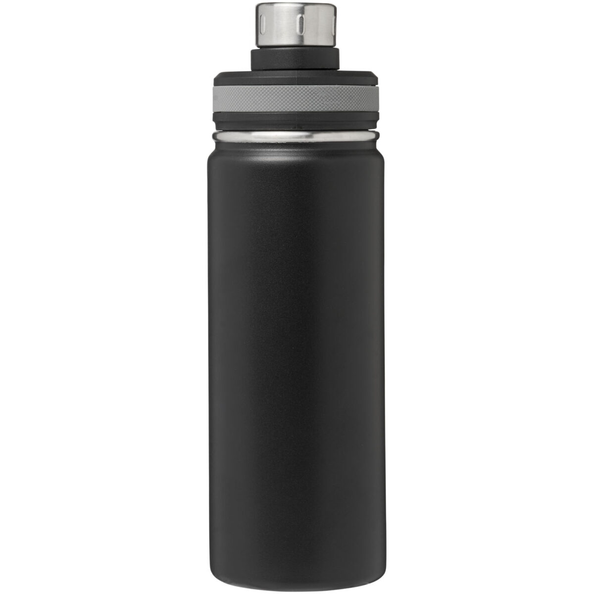 Gessi 590 ml copper vacuum insulated sport bottle – Solid black front view