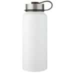 Supra 1 L copper vacuum insulated sport bottle with 2 lids – White front view