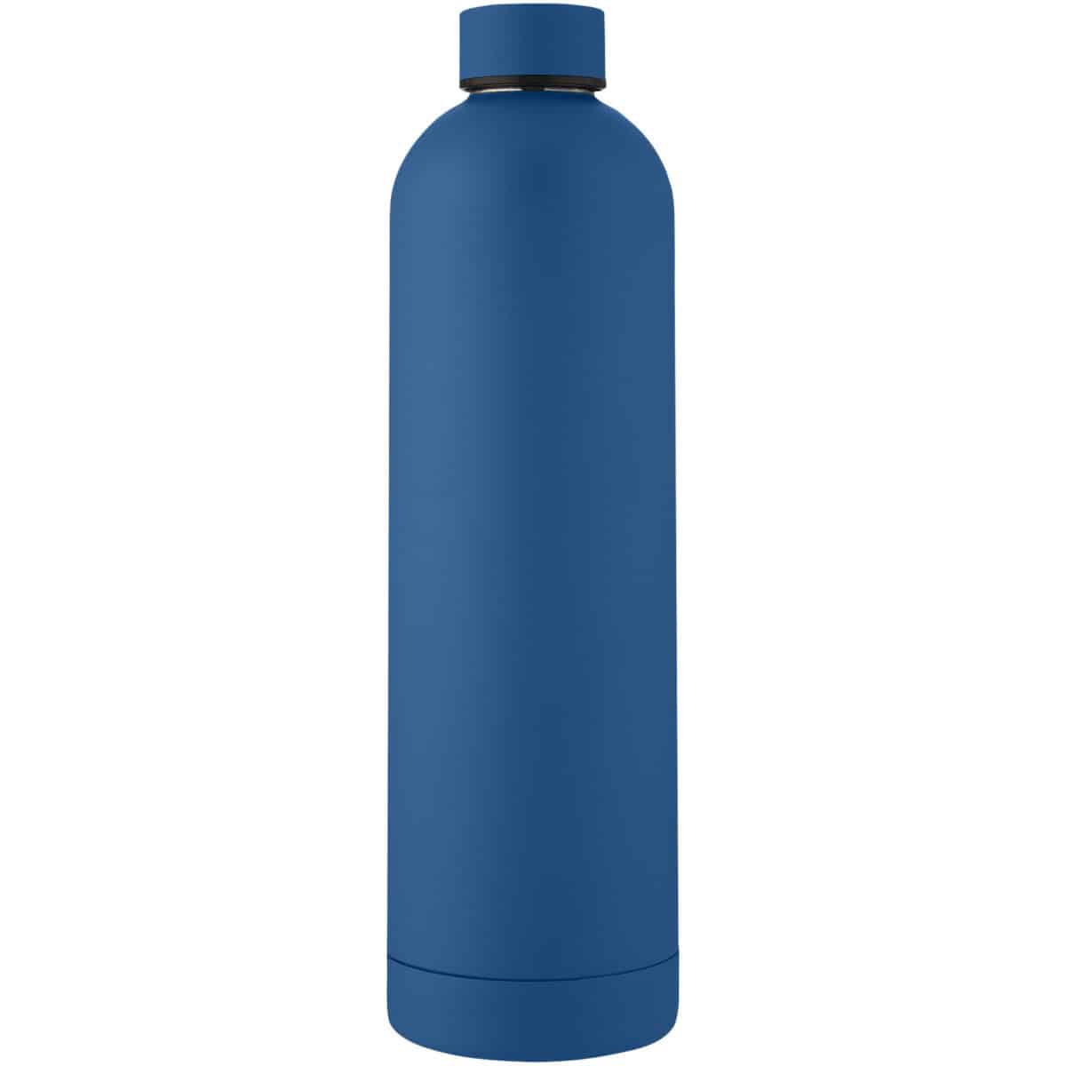 Spring 1 L copper vacuum insulated bottle – Tech blue front view