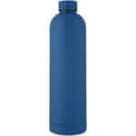 Spring 1 L copper vacuum insulated bottle – Tech blue front view