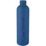 Spring 1 L copper vacuum insulated bottle – Tech blue with logo