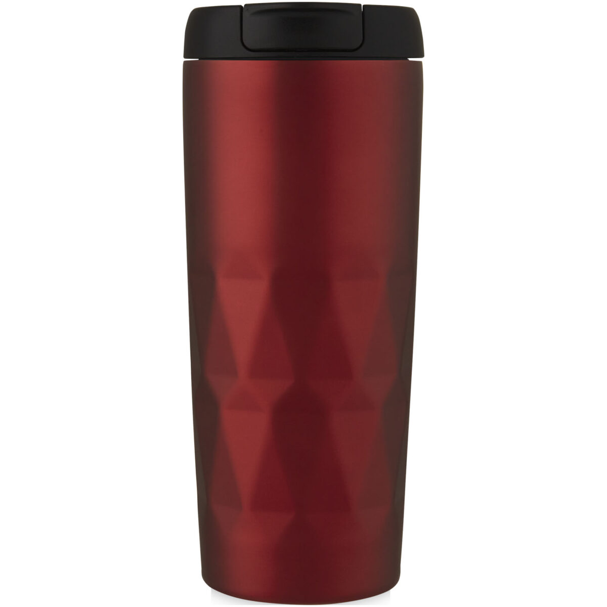 Prism 450 ml copper vacuum insulated tumbler – Red front view